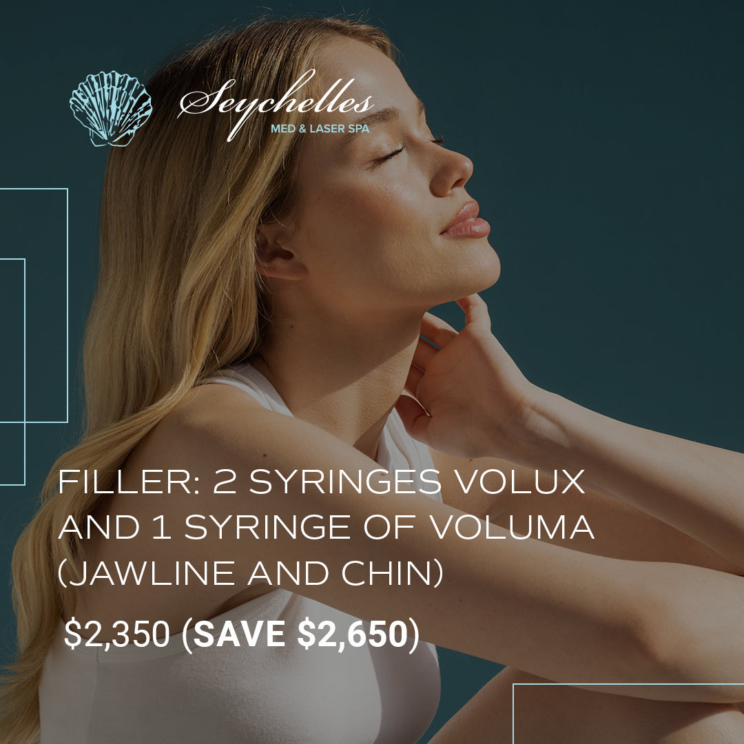 Filler: 2 Syringes Volux and 1 Syringe of Voluma (Jawline and Chin) and GET LIPS FOR FREE!